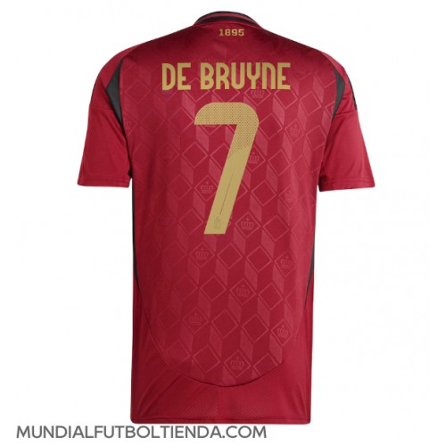 Camiseta Bélgica Kevin De Bruyne #7 Primera Equipación Replica Eurocopa 2024 mangas cortas